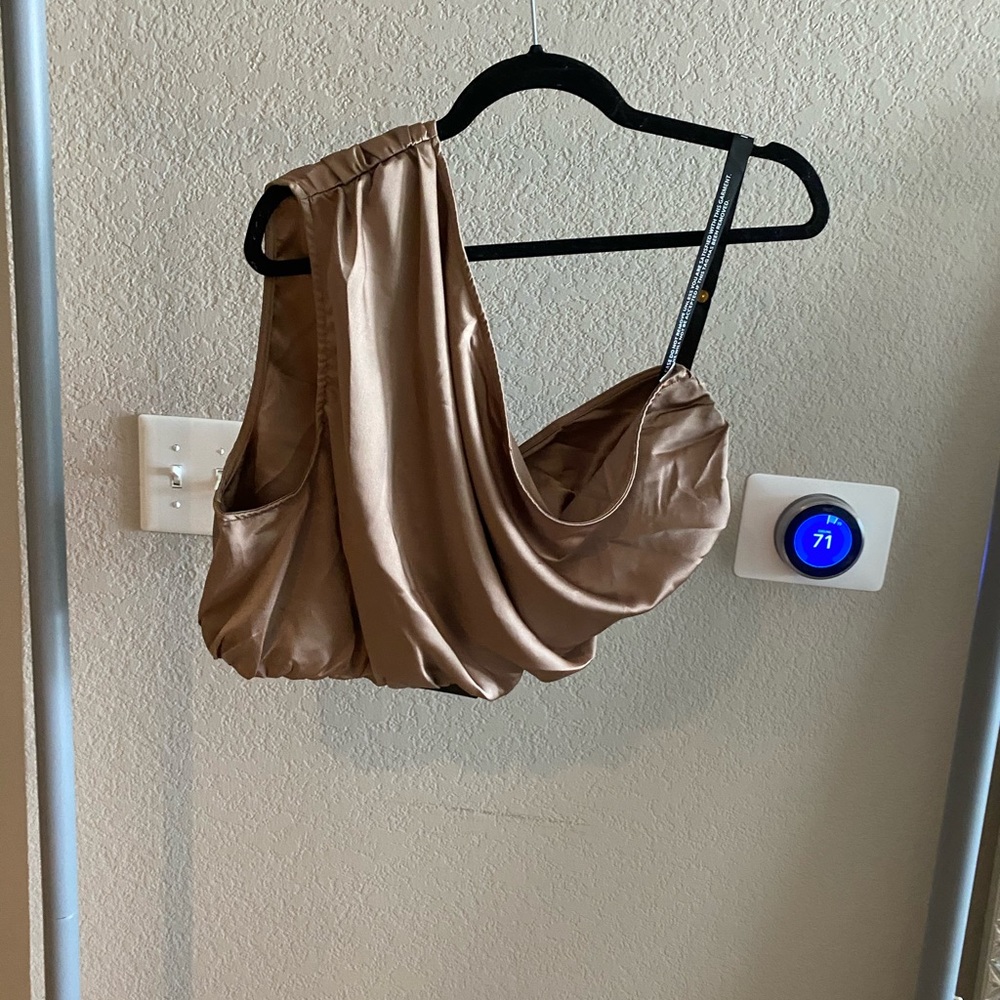 Satin crop top